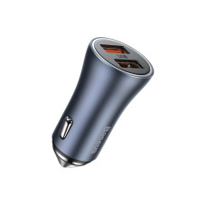 Автомобильное зарядное устройство Baseus CCJD-A0G Golden Contactor Pro Car Charger 2 USB 40W Dark Gray